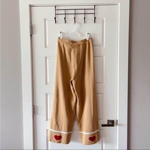 Ledin Knitted Wool Wide Leg Pants